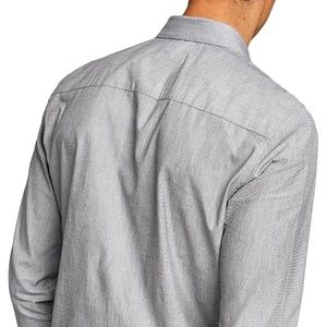 Topman Gray Button Up Floral Accents - New